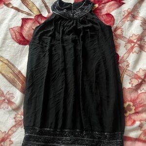 Black Beaded Dress – Size S